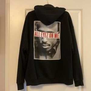 TUPAC ALL EYEZ ON ME Oversized Hoodie XL